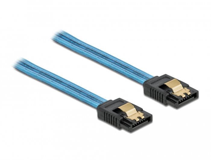 Delock Sata 6 Gb/S Cable Uv Leuchteffekt Aal 20 Cm