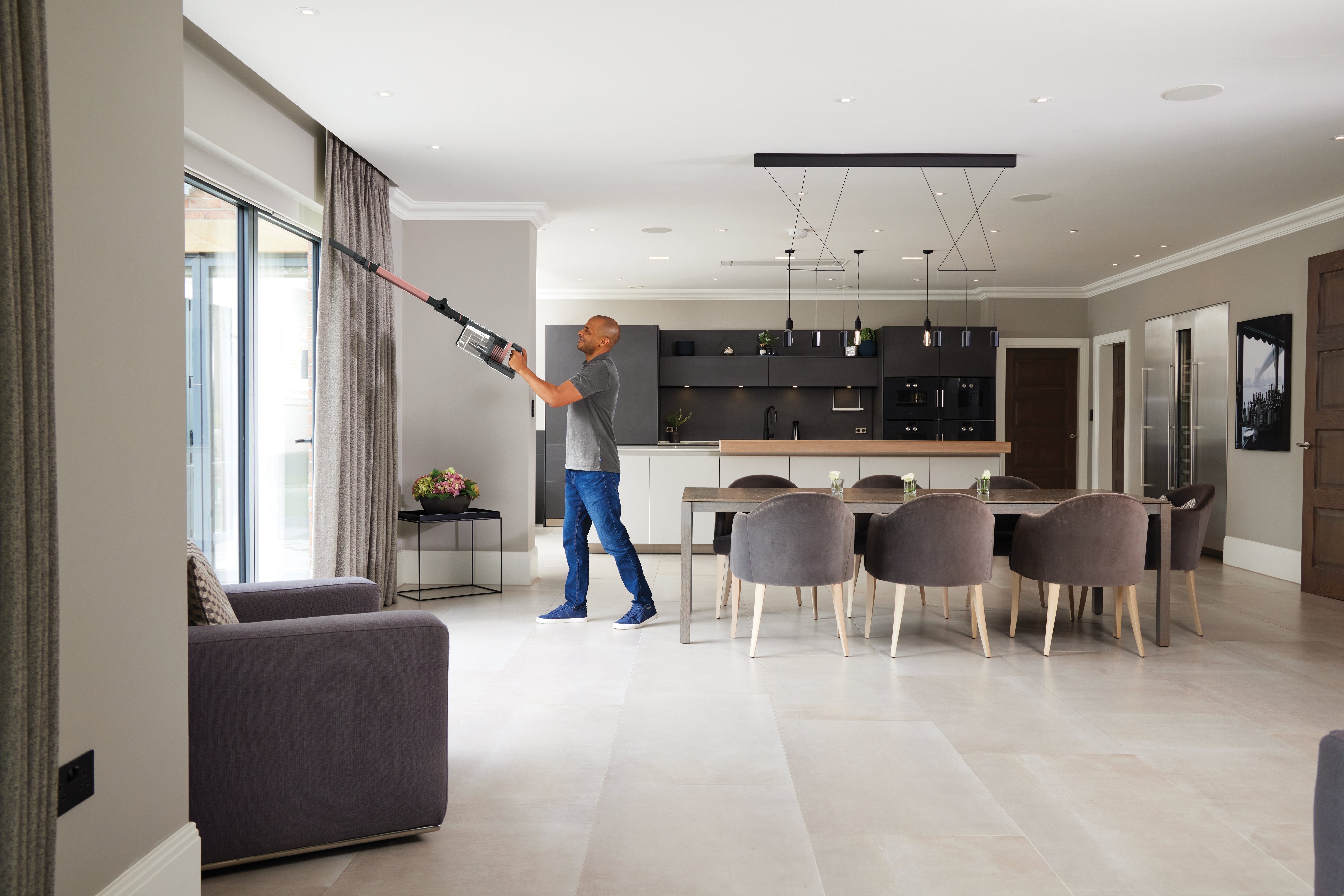 EAN 0622356254601 - Shark Stratos Aspiradora escoba 2 en 1 Batería Secar Sin bolsa Negro, Durazno imagen 36