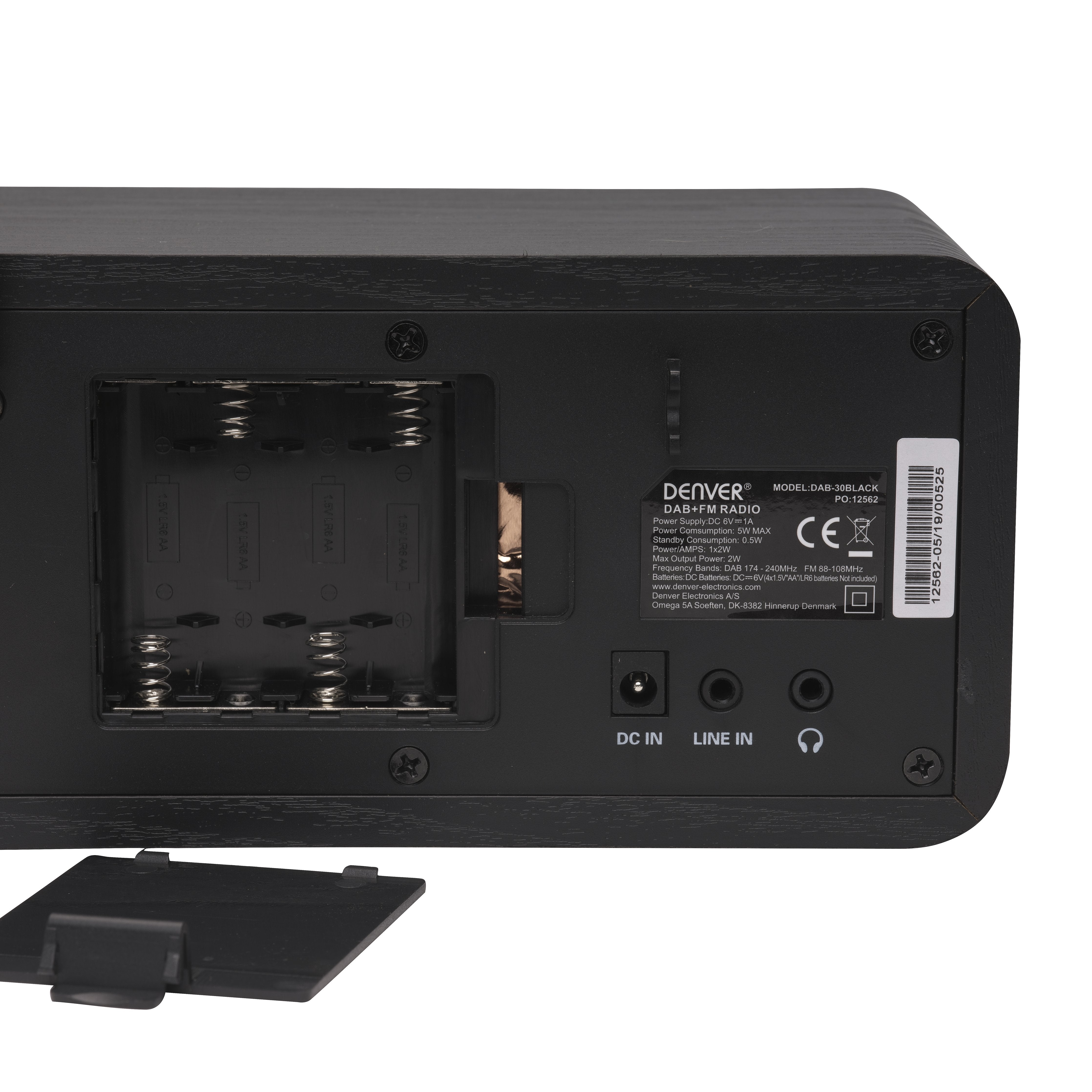EAN 5706751044526 - Denver DAB-30BLACK Personal Digital Negro imagen 4