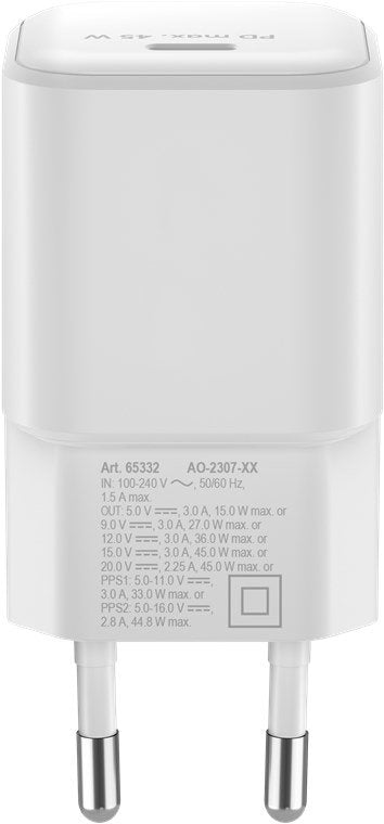 EAN 4040849653322 - Goobay 65332 cargador de dispositivo móvil Auriculares, Teléfono móvil, Portátil Blanco Corriente alterna imagen 4