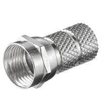 Twist-On F-Plug Connector 6.5 Mm - Zinc-Nickel