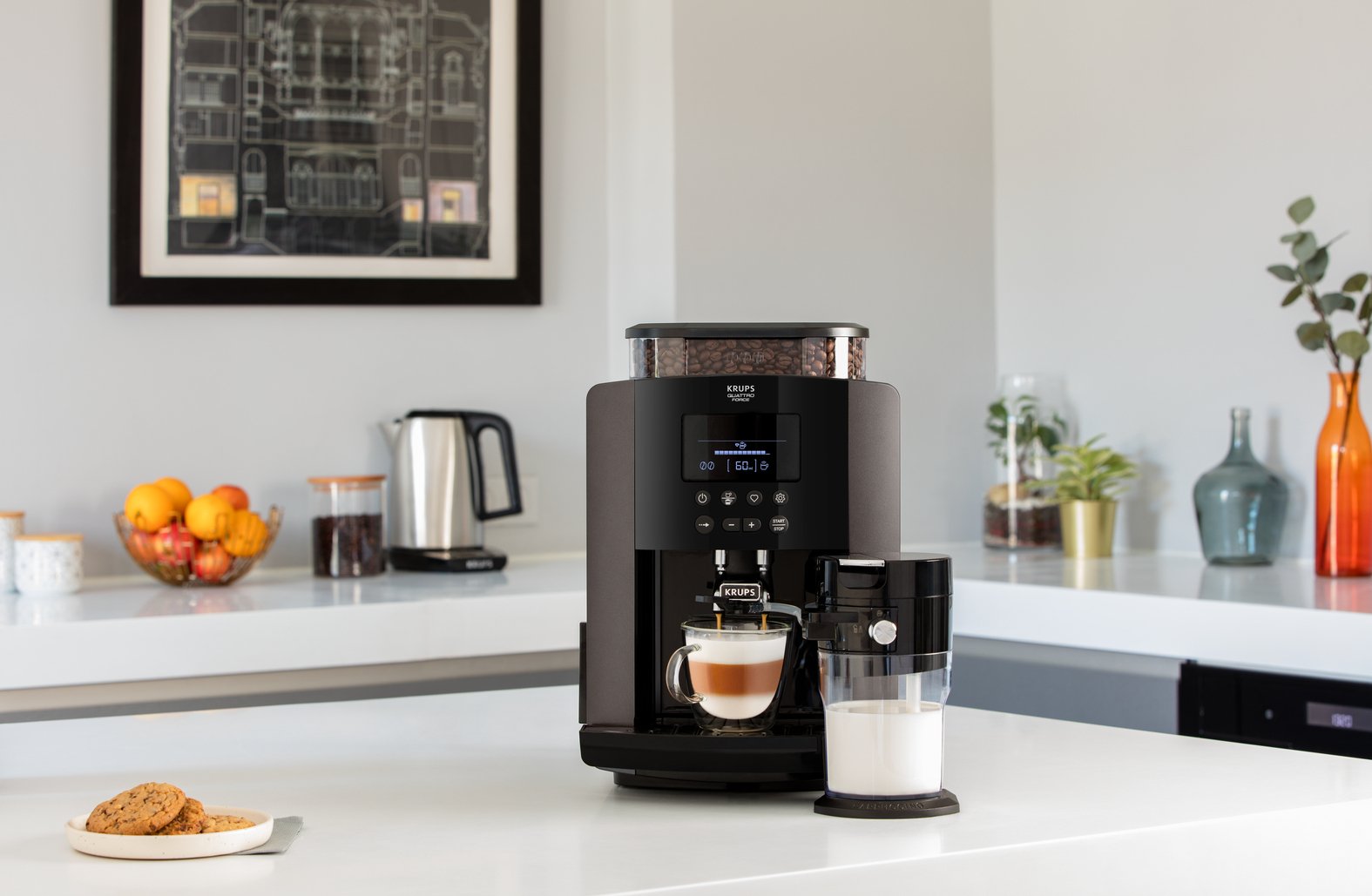 EAN 0010942225713 - Krups Arabica EA819ECH cafetera eléctrica Totalmente automática Máquina espresso 1,7 L imagen 4