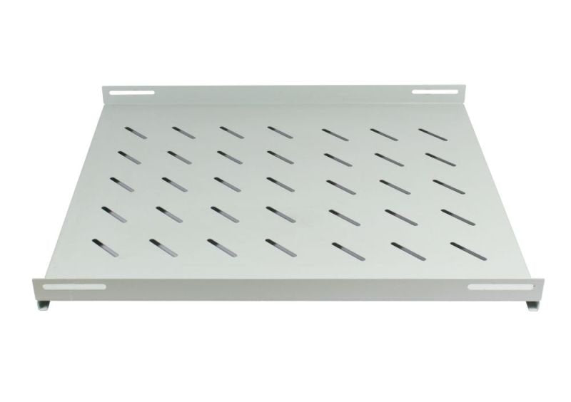 Allnet 19\"Schrank, Zbh. Fachboden Fem, T650/B472/H46mm, Lichtgris, Para Snb-Serie T900mm,