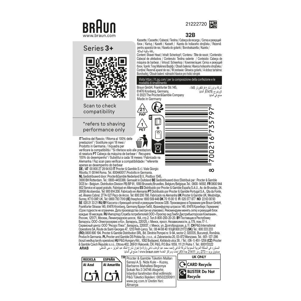 EAN 8700216735797 - Braun Series 3 735797 accesorio para maquina de afeitar Cabezal para afeitado imagen 2