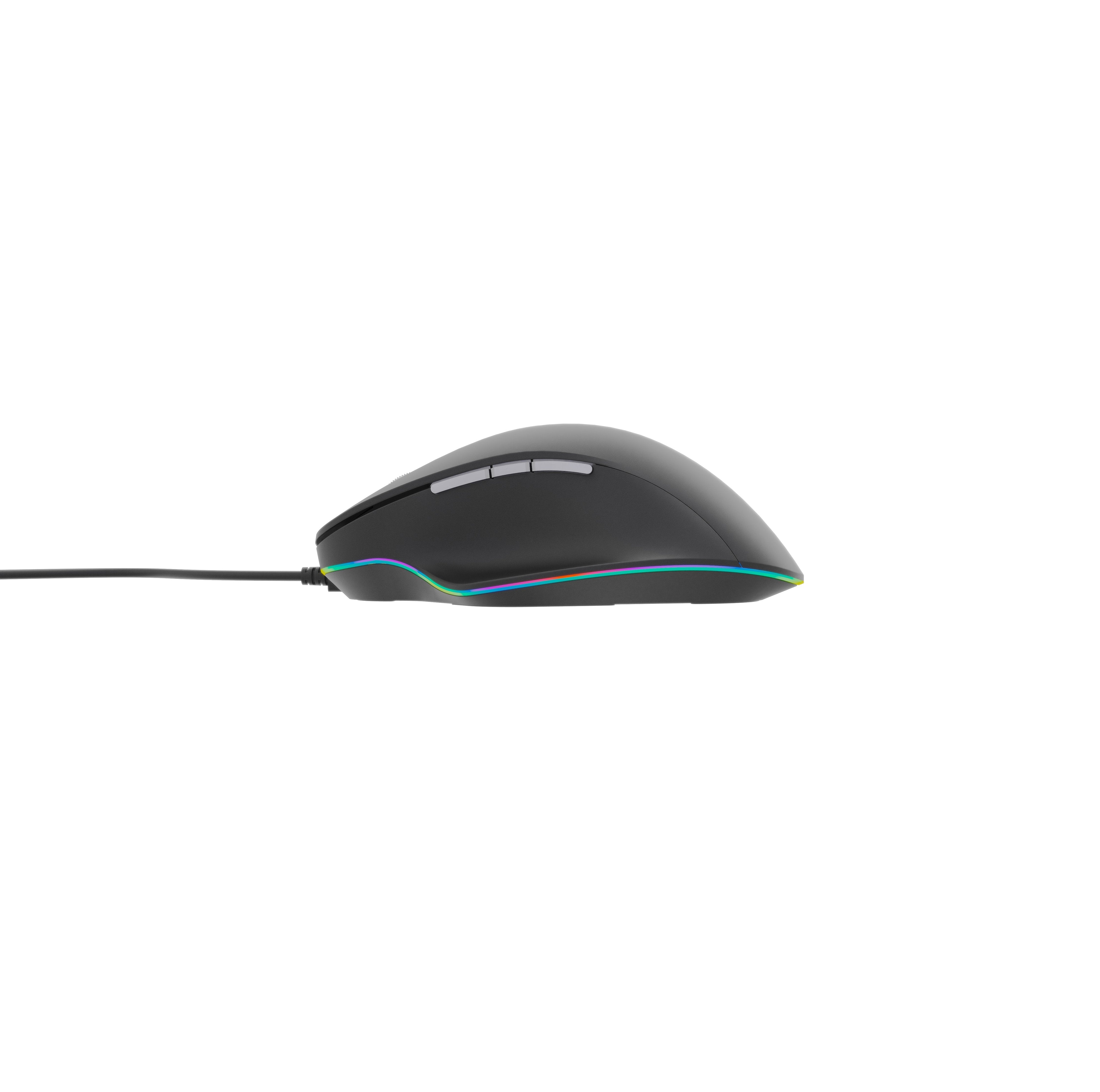Gembird Ratón Óptico Led, Usb, Negro Usb, 3600 Dpi Mus-6b-02