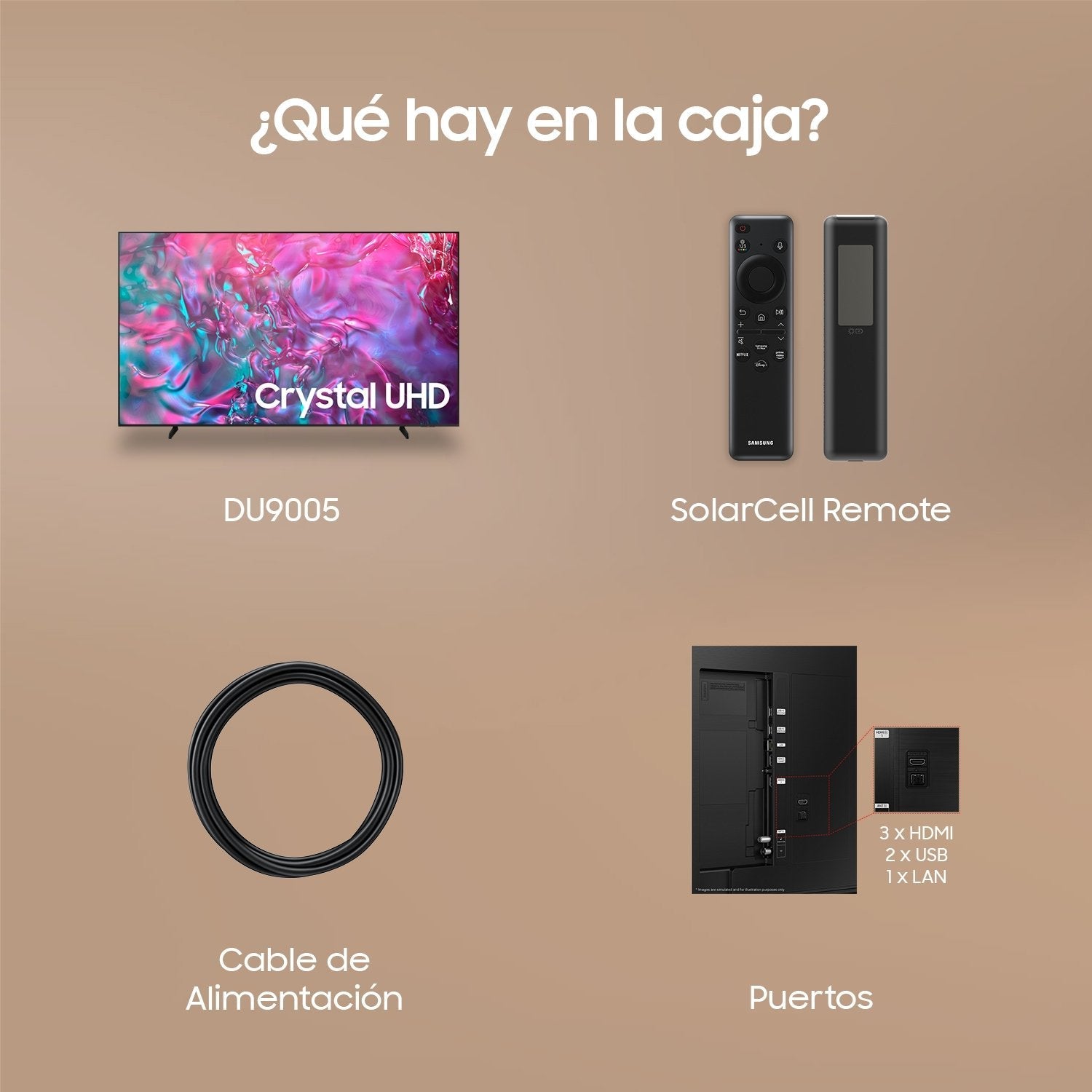 Samsung Tu98du9005k 98" Clase Diagonal Du9005 Series Tv Lcd Con Retroiluminación Led Crystal Uhd Smart Tv Tizen Os 4k Uhd (2160p) 3840 X 2160 Hdr Negro Grafito