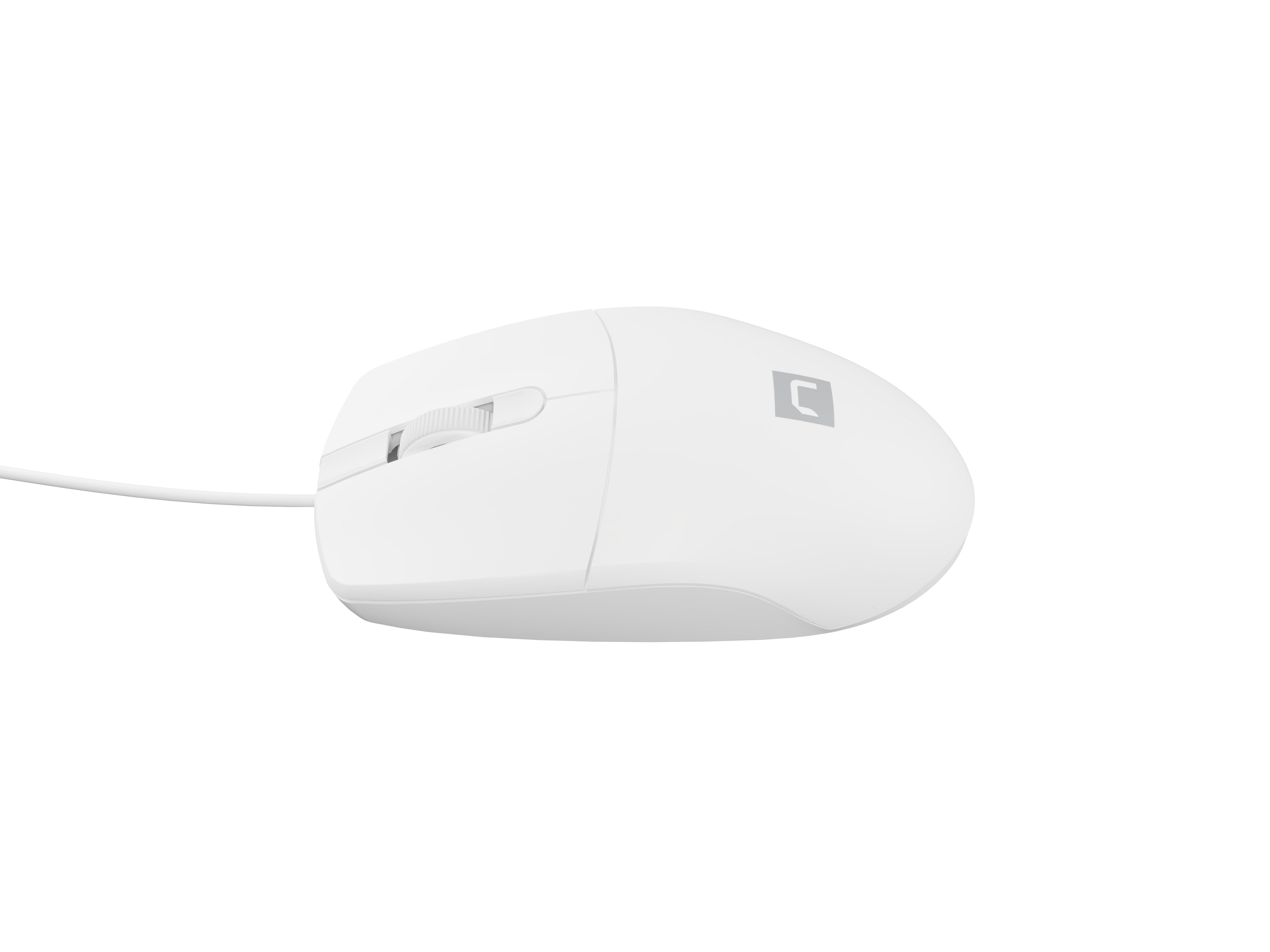 Raton Natec Ruff 2 1000dpi Optico Blanco