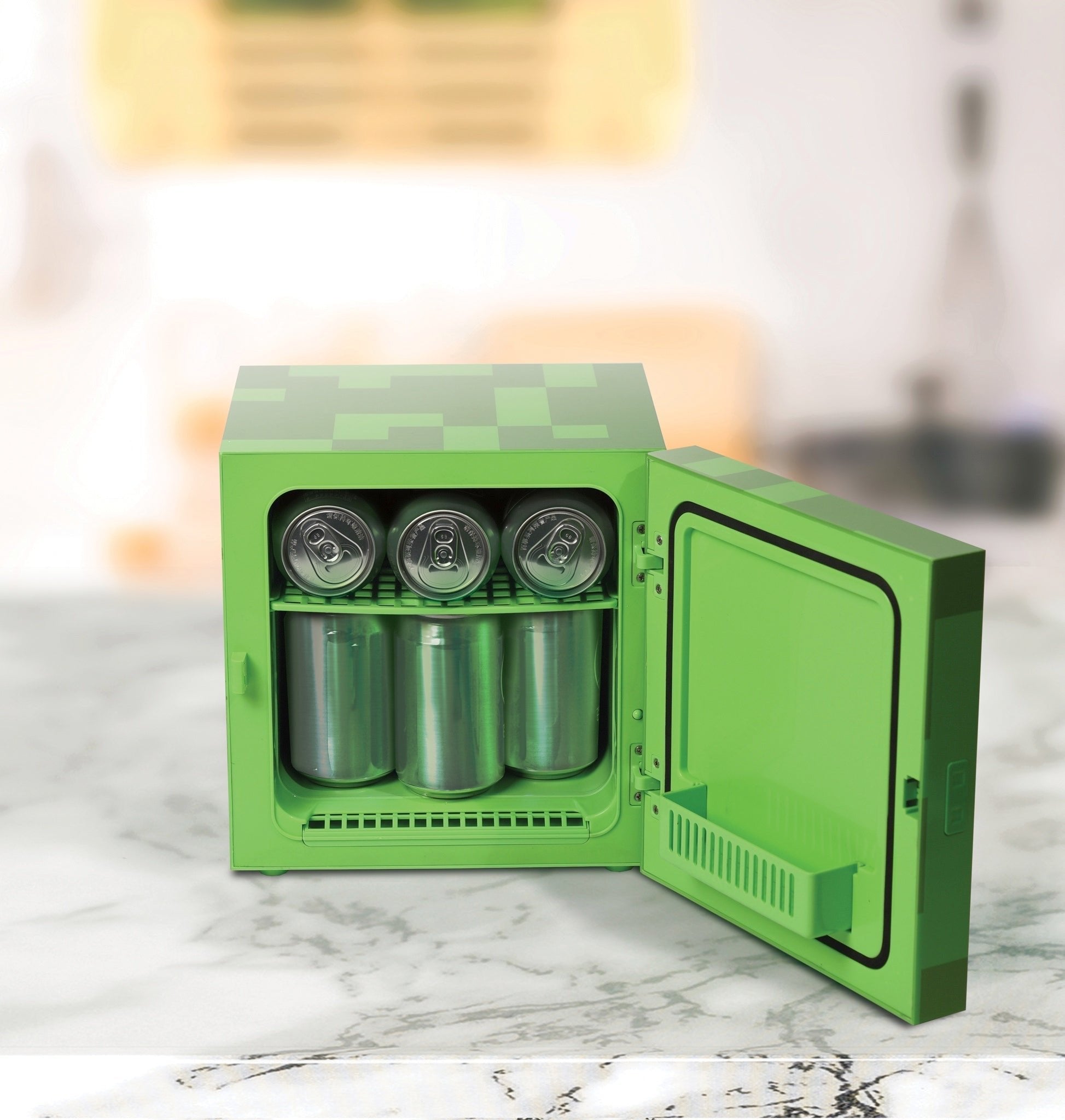Ukonic Mini-Kühlschrank Minecraft Creeper Block 6,7l