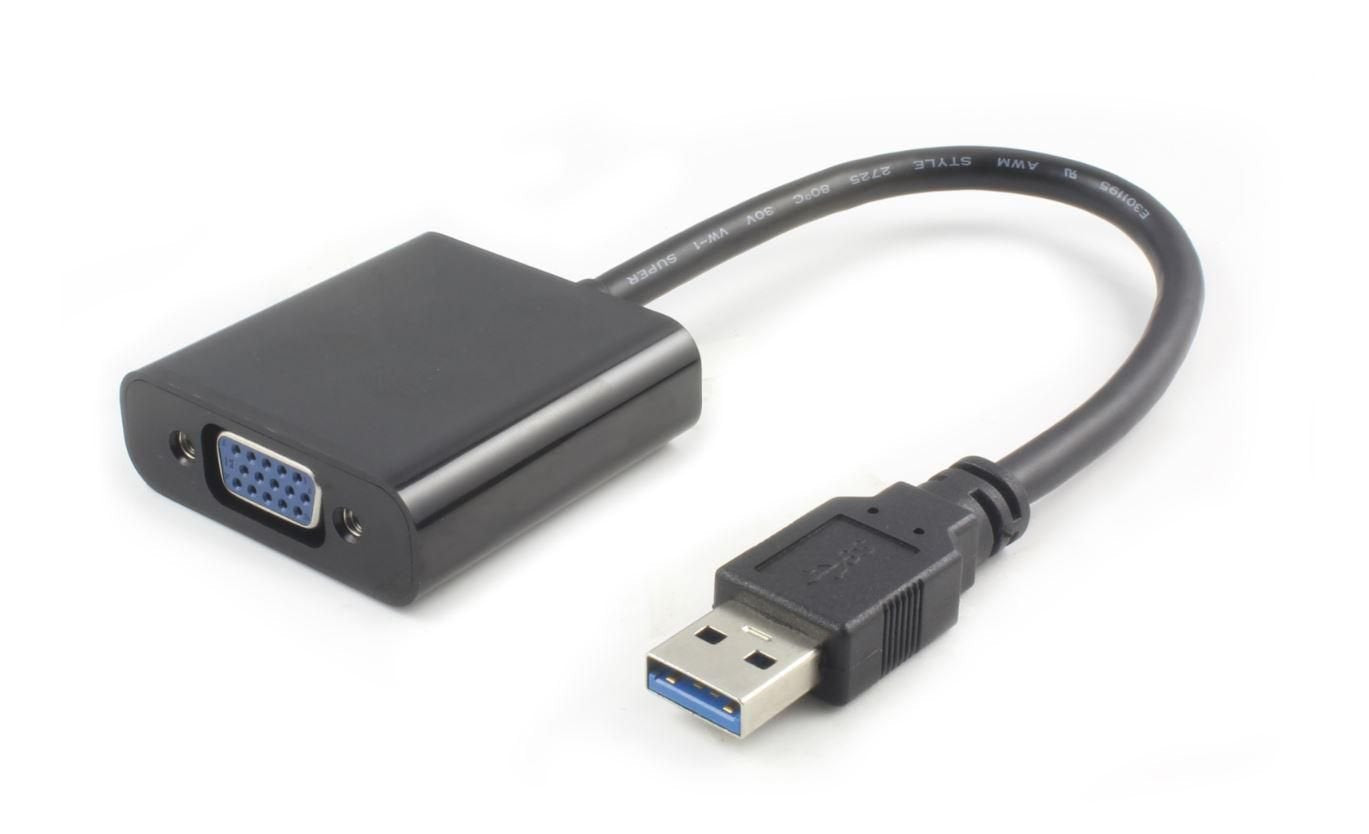 Microconnect Usb 3.0-Vga M/F Adaptador Gráfico Usb 1920 X 1080 Pixeles Negro