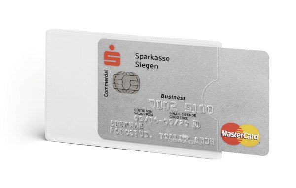 Tarjetero Durable Rfid Secure 3 Piezas Plata