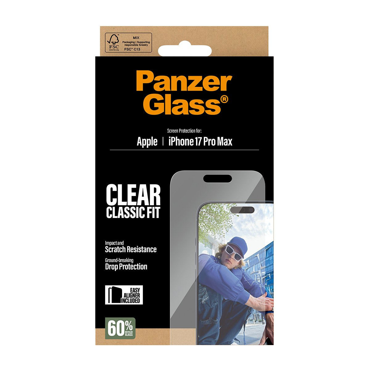 EAN 5715685025563 - PanzerGlass ® Screen Protector iPhone 17 Pro Max | Classic Fit w. EasyAligner Protector de pantalla Apple imagen 3