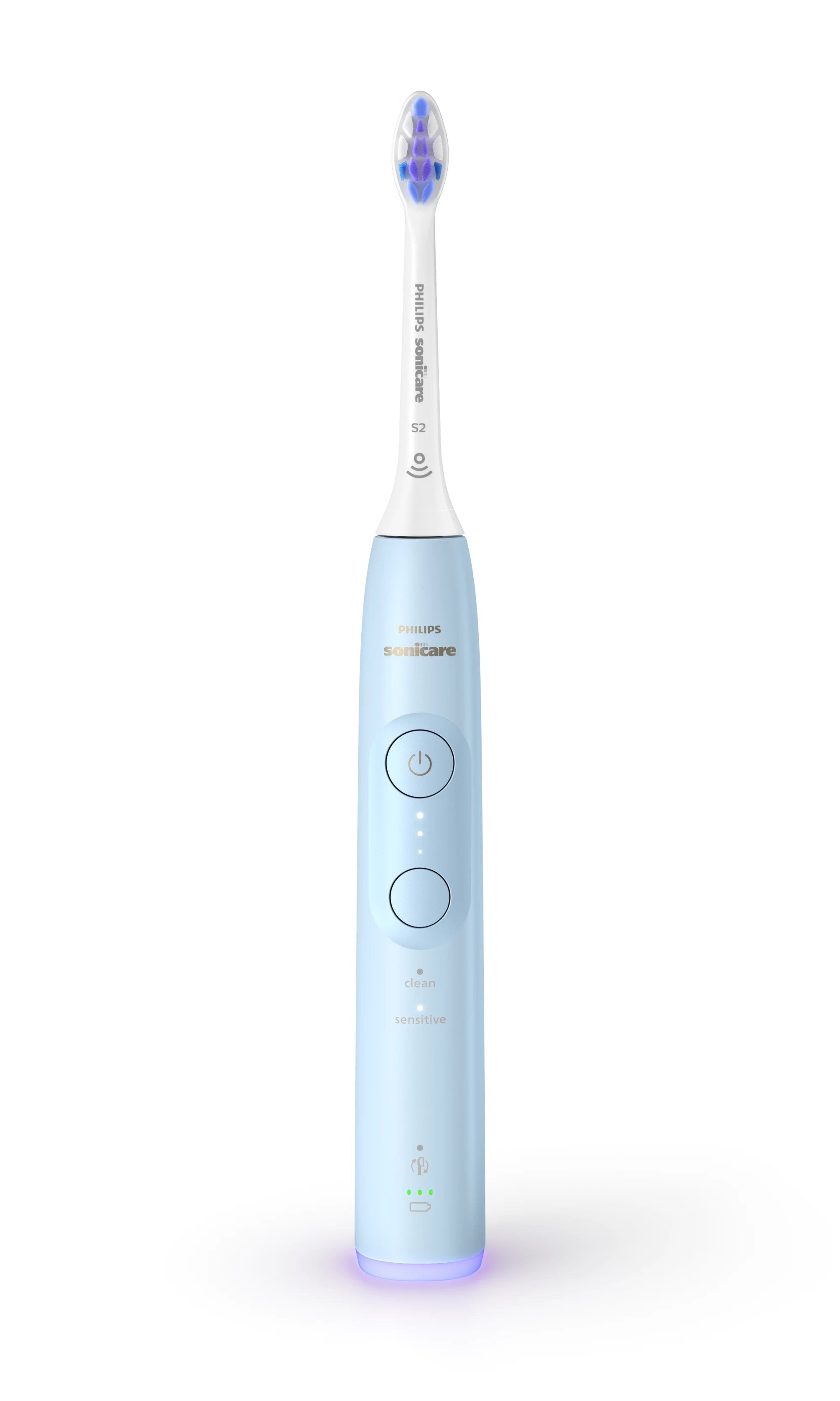EAN 8720689021777 - Philips HX7406/01 cepillo eléctrico para dientes Adulto Cepillo dental sónico Azul claro imagen 2