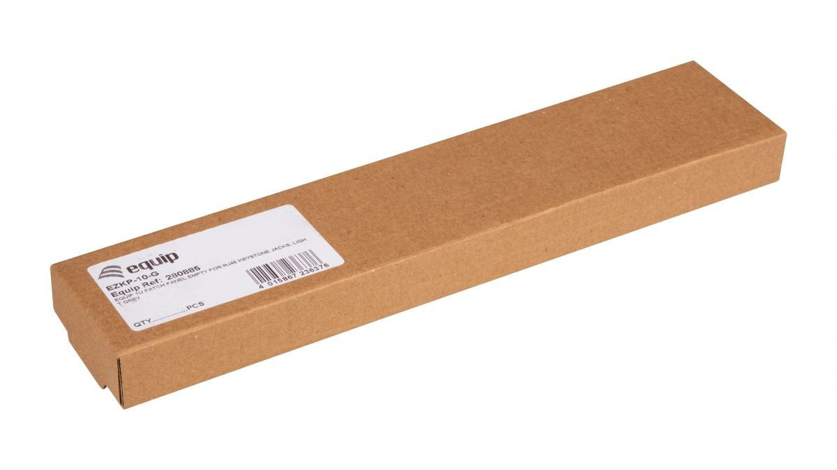 Equip Patchpanel 10" Con Keymone Montage 1u, Gris