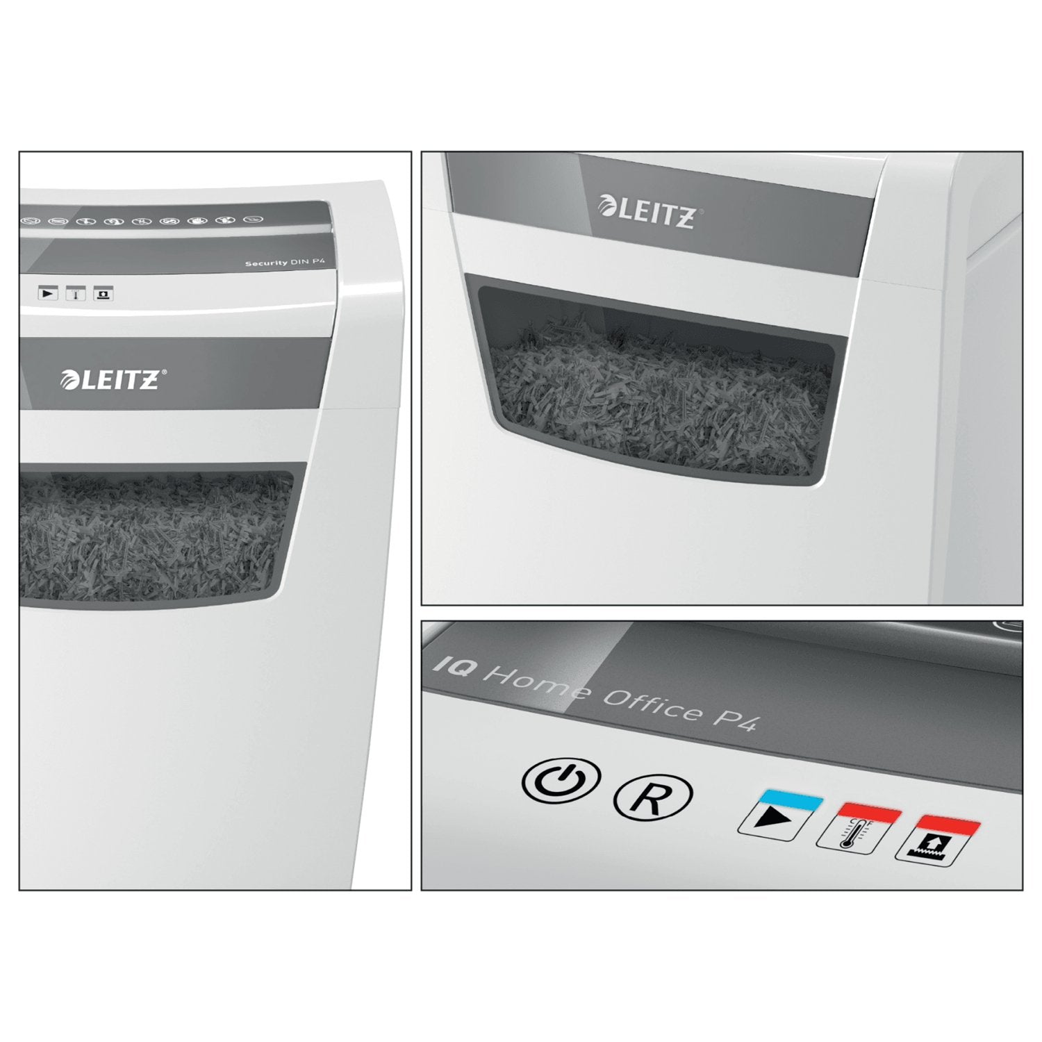 EAN 4002432118939 - Leitz IQ Home Office P-4 triturador de papel Corte en partículas 58 dB 22 cm Blanco imagen 6