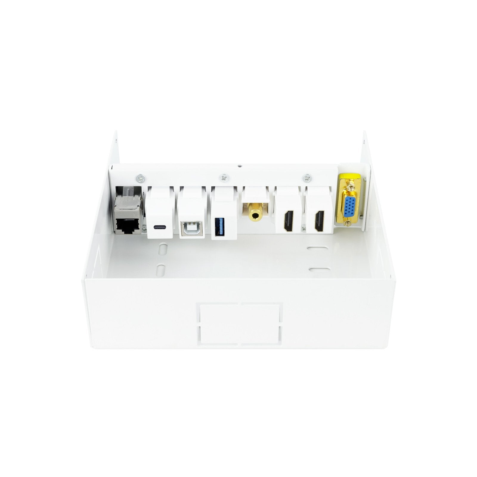 Caja Multimedia Vga+2hdmi+Jack+Usbc+Usb-B+Usb-A+Rj