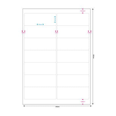 EAN 4260459612797 - MediaRange MRINK146 etiqueta autoadhesiva Permanente Blanco 700 pieza(s) imagen 3