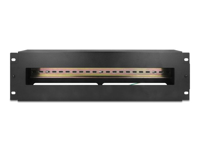 Delock 19 Schutzschalterleiste Con Abdeckung Y Hutschiene 3 He Metall Negro