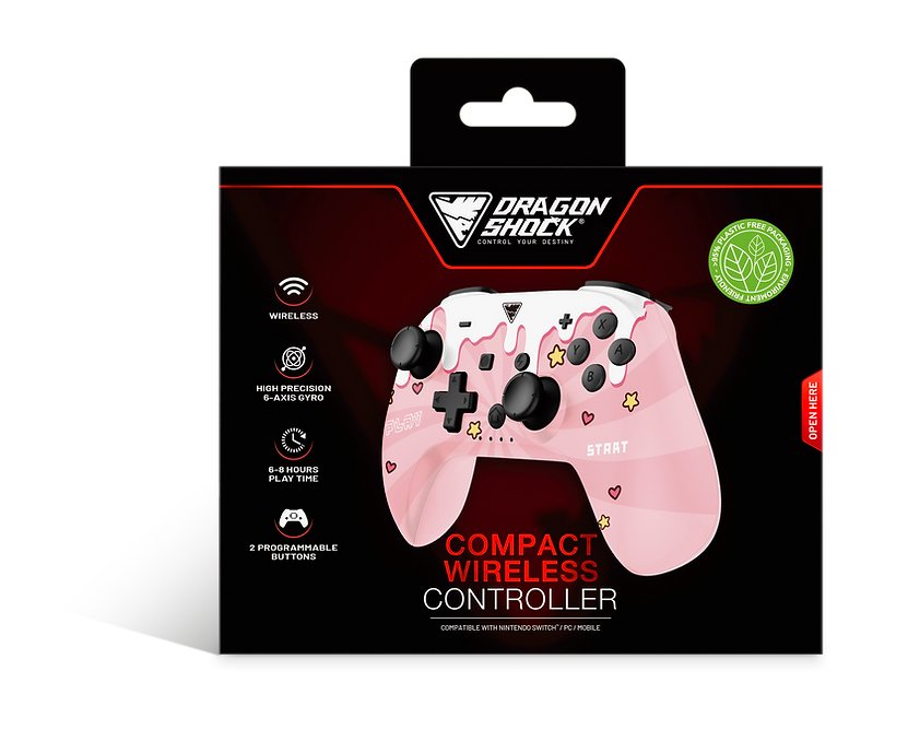 Mando Dragonshock Poptop Inalámbrico Sweet Rosa Switch