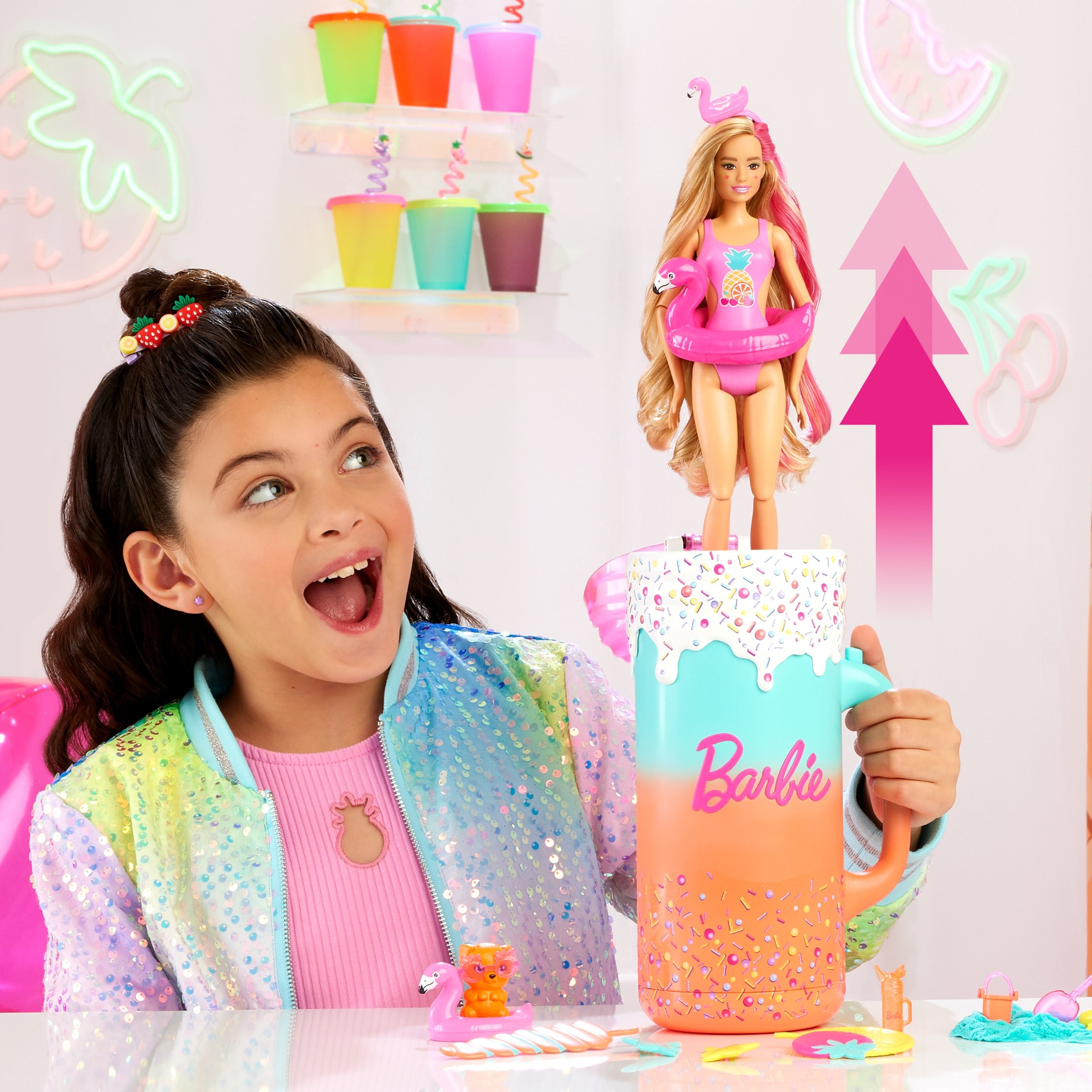 Muñeca Mattel Barbie Pop! Set De Regalo Reveal Fruit Series: Batido Tropical