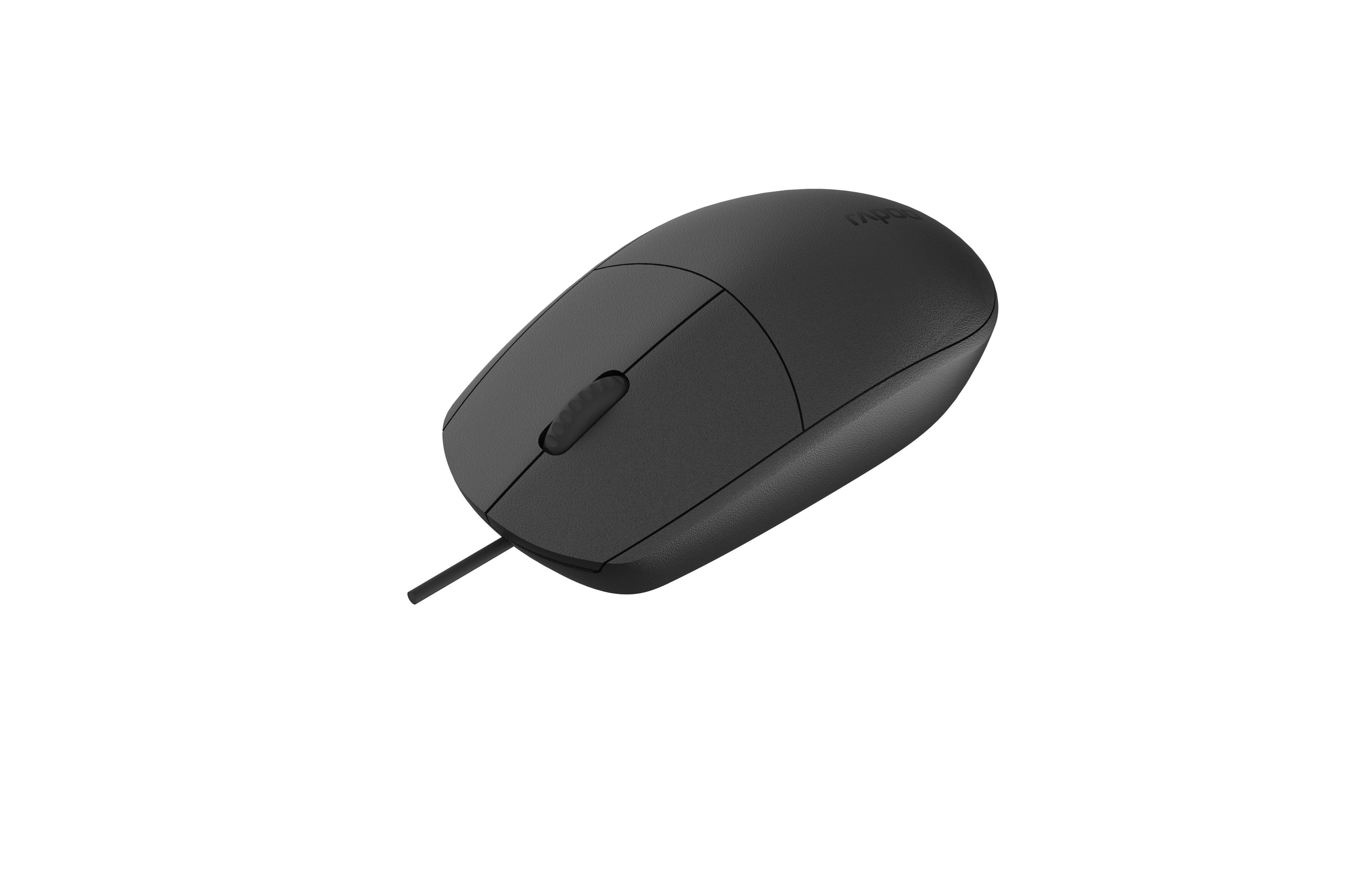 EAN 6940056180506 - Rapoo N100-BK ratón Oficina Ambidextro USB tipo A Óptico 1600 DPI imagen 2