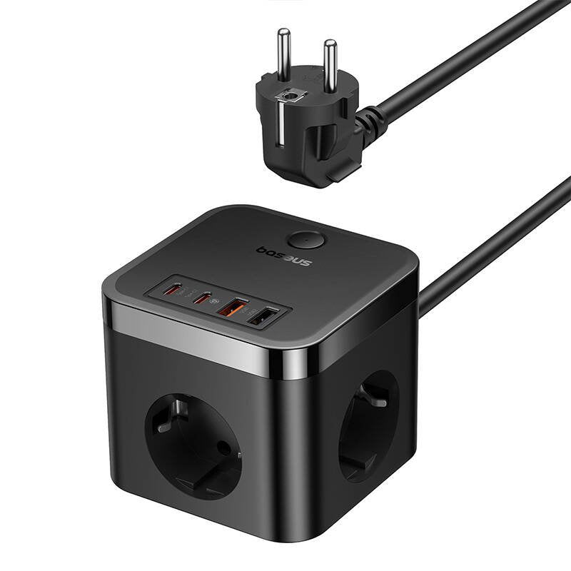 Regleta Baseus Powercombo Universal Interior Negro