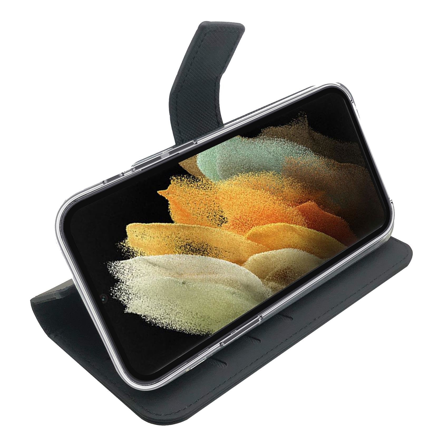 Case Celly Samsung S22 Ultra 5g Wallet Case Black Wally1012