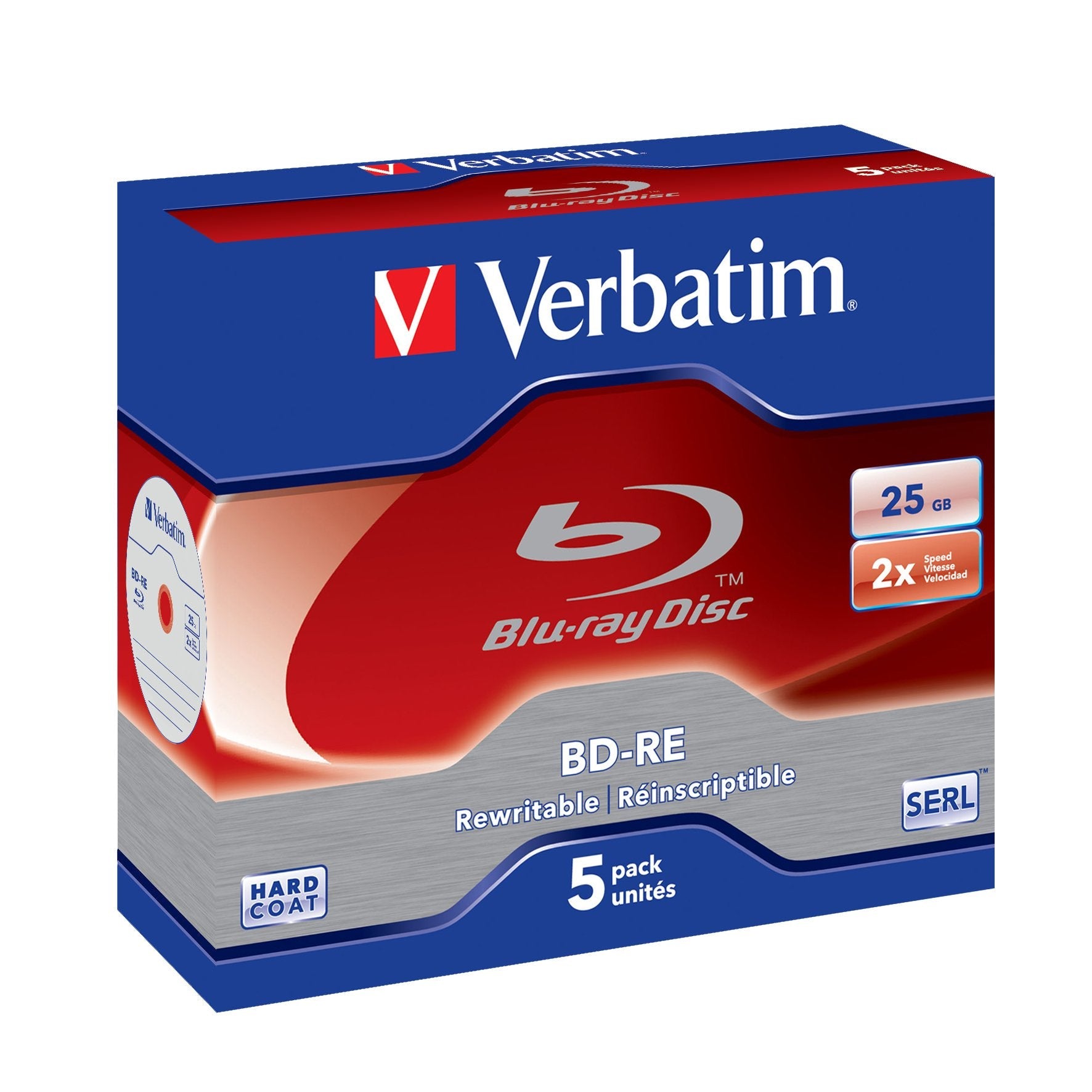 EAN 0023942436157 - Verbatim 43615 disco blu-ray lectura/escritura (BD) BD-RE 25 GB 5 pieza(s) imagen 2