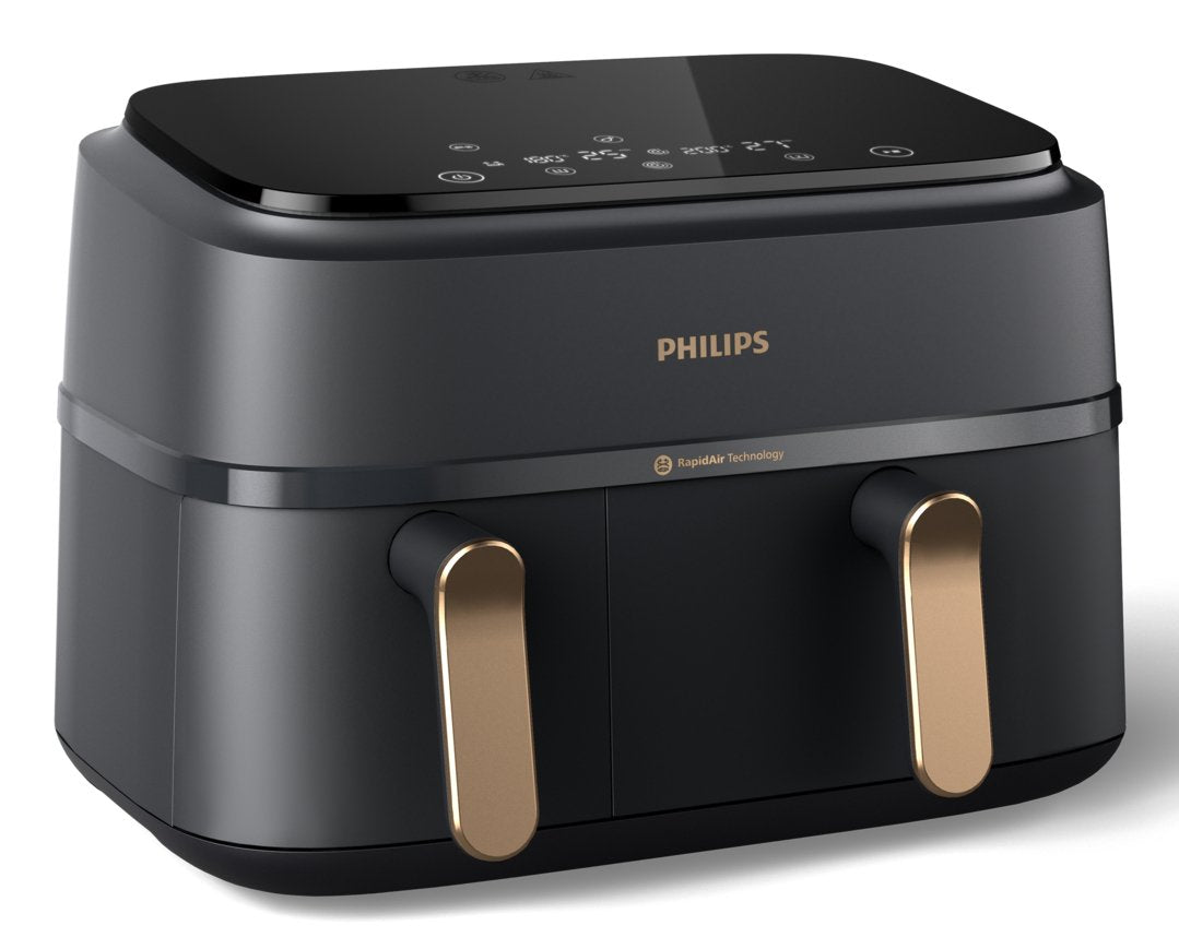 EAN 8720389032998 - Philips 3000 series NA352/00 freidora 9 L Independiente 2750 W Freidora de aire caliente Negro, Bronce imagen 2