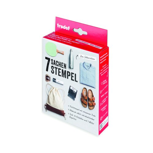 Trodat 7 Sachen Mempel Typom, Gr.11 Schw + Kissen Schw
