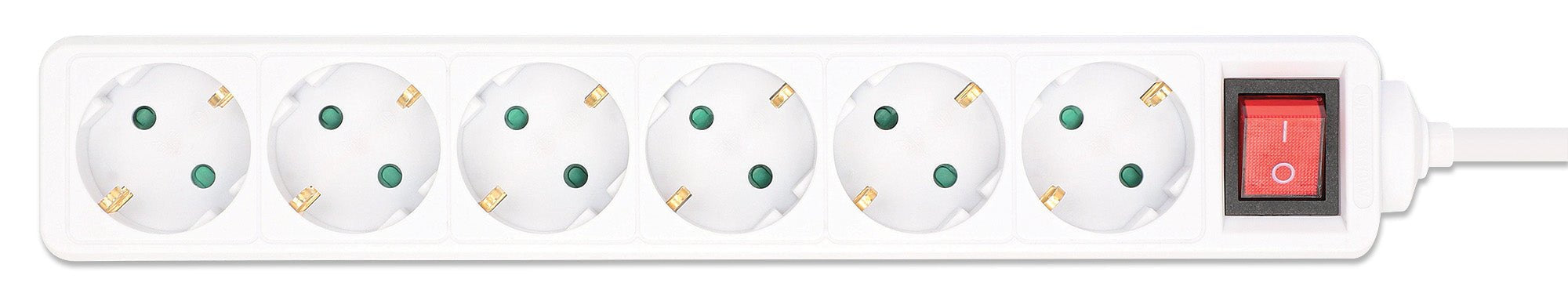 EAN 0766623168335 - Manhattan 168335 base múltiple 2 m 6 salidas AC Interior Blanco imagen 4