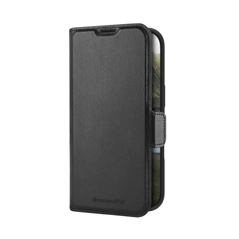 Dbramante1928 Oslo Pro Funda Con Tapa Para Teléfono Móvil Poliuretano (Pu) Plástico Negro Para Apple Iphone 16 Pro