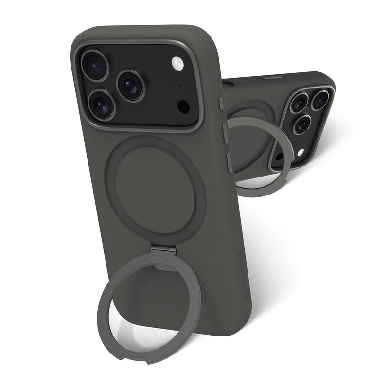 Dbramante1928 Roskilde Kick Icon Carcasa Trasera Para Teléfono Móvil Compatibilidad Con Magsafe Sombra Del Bosque Para Apple Iphone 17 Pro