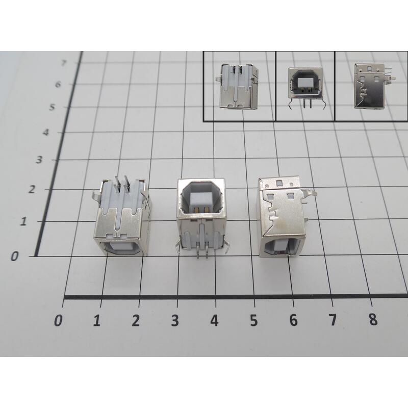 Dc Jack Para Mother, 4 Pin, 90 Degrees Bent Feet, Clavijas Rectas Tipo Insertado (Printer ) B Usb Socket