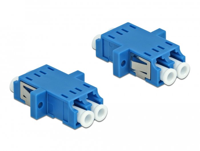 Lwl Kupplung Lc Duplex Buchse Zu Lc Duplex Buchse Singlemode 2 Stück Blau