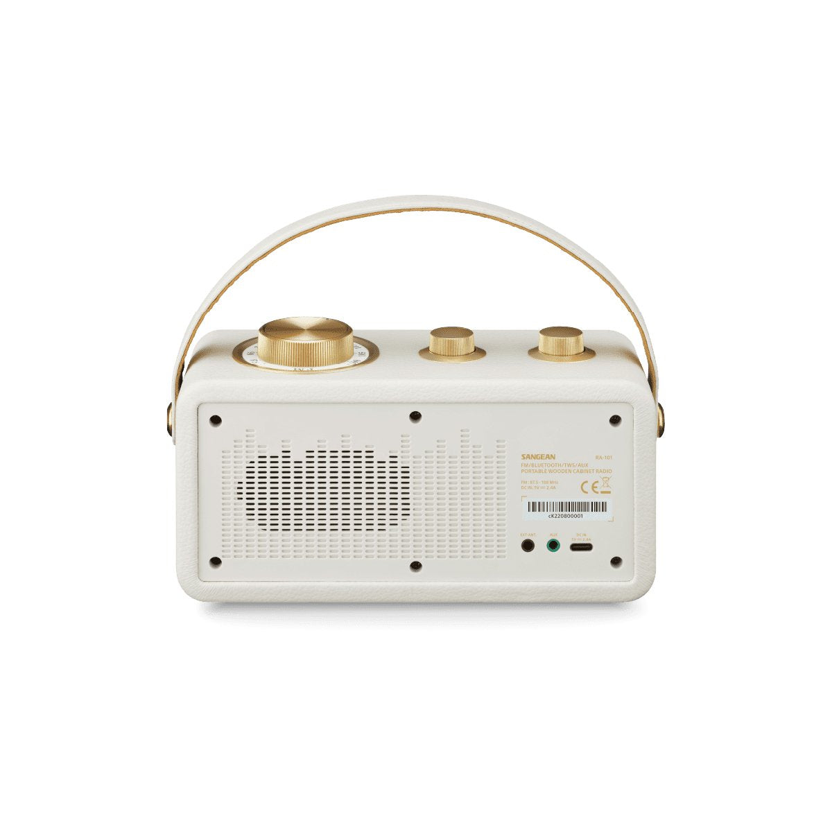 EAN 4711317997490 - Sangean RA-101 Portátil Analógica Oro, Marfil imagen 4