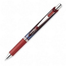 Pentel Bolígrafo Energel Retráctil Punta 0.7mm Rojo -12u-
