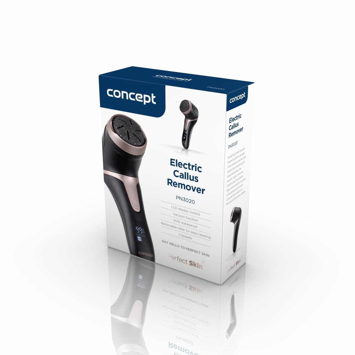 EAN 8595631035993 - Concept PN3020 dispositivo para el cuidado de pies Foot pumice Negro, Oro rosa imagen 16