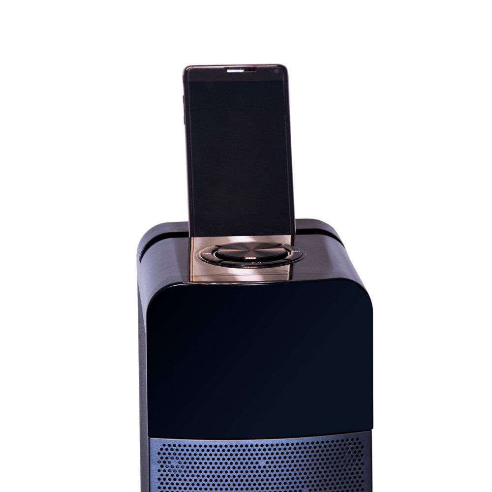 Talius Barra De Sonido Neva Formato Torre 60w Bluetooth Usb Aux Sd Fm Mando A Distancia Entrada De Microfono Blanco