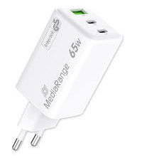 Cargador Mediarange Triple Usb-A Y Usb-C 65w