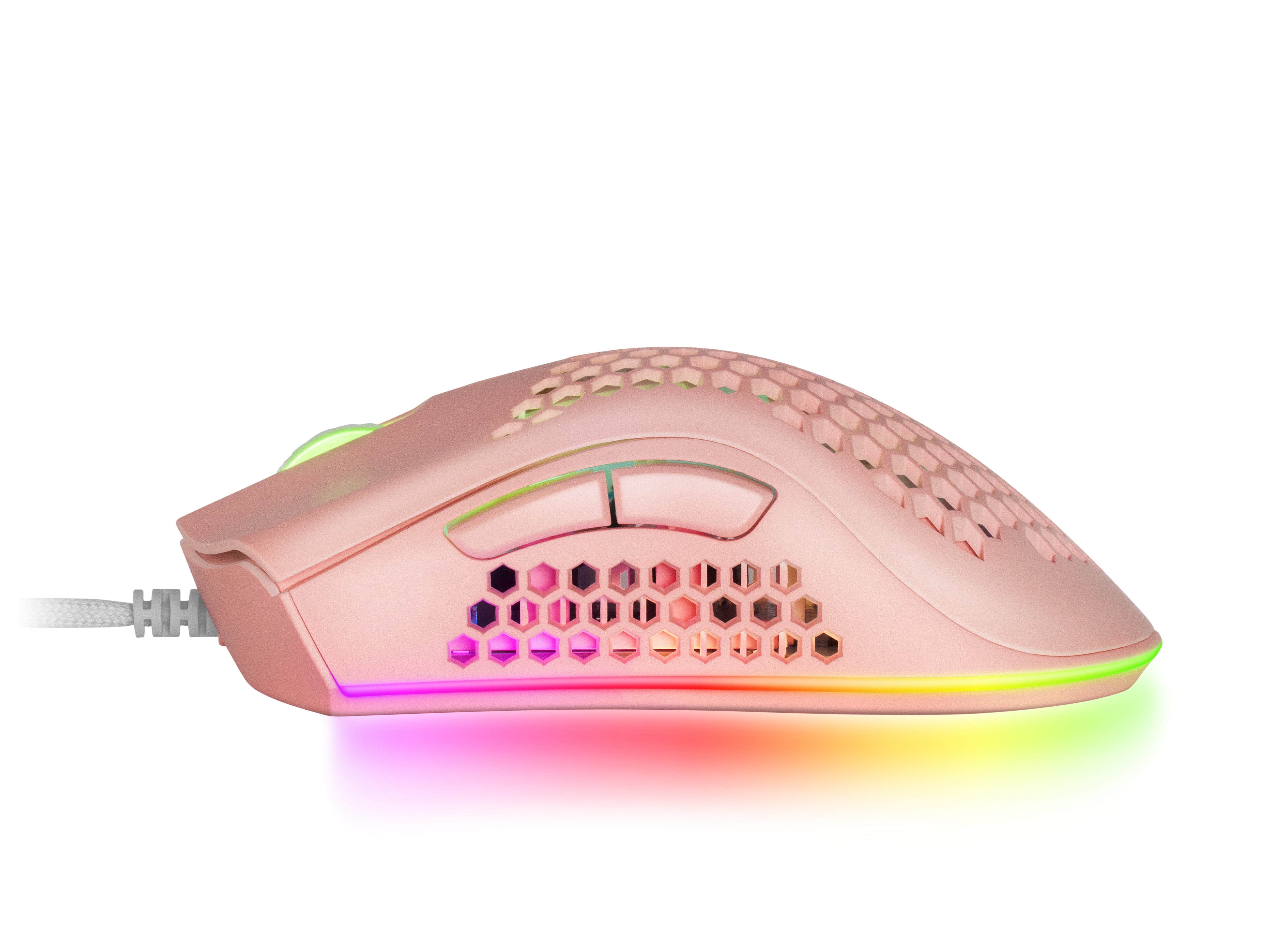 Raton Optico Mmex Rgb Pink Mars Gaming 32000dpi/Rgb Chroma/7 Botones/Software