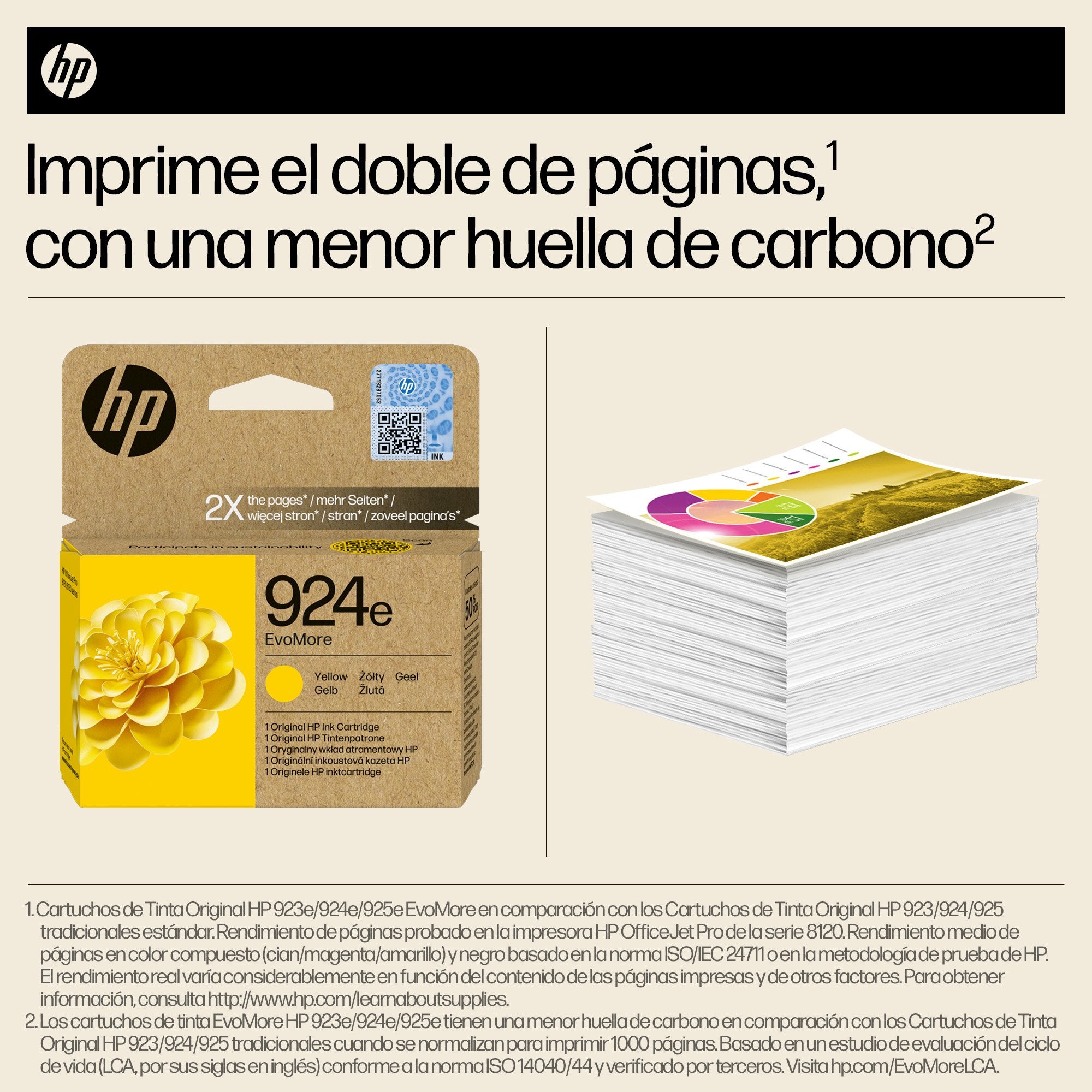 EAN 199764687494 - HP 924e EvoMore Yellow Original Ink Cartridge cartucho de tinta 1 pieza(s) Alto rendimiento (XL) Amarillo imagen 4