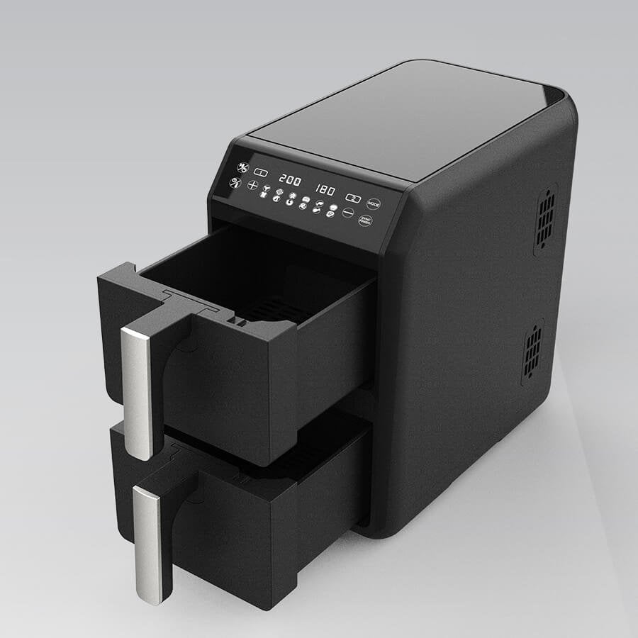 EAN 4897144673353 - Maestro MR-761 freidora Doble 10 L Independiente 2400 W Freidora de aire caliente Negro imagen 3