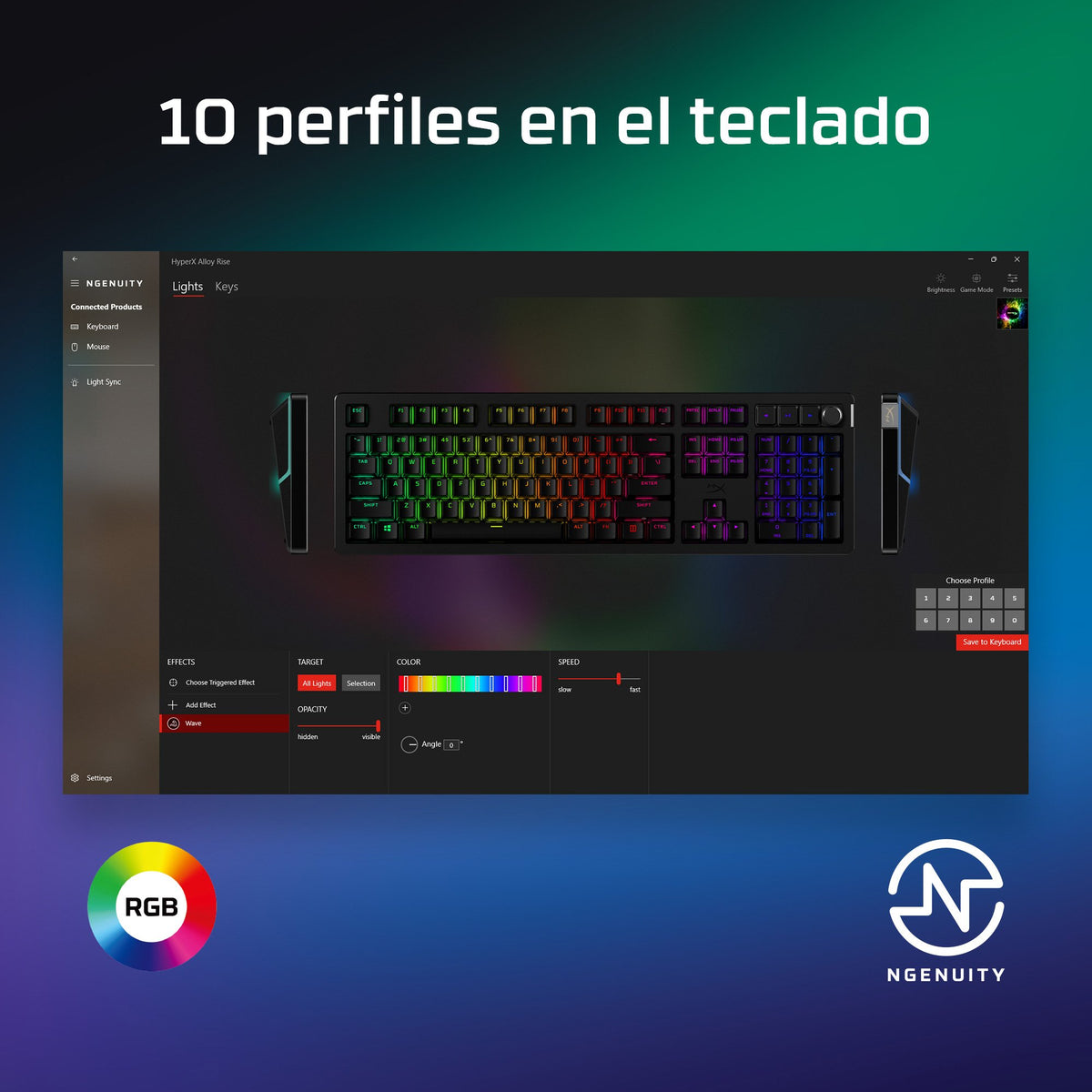 EAN 197192333839 - HyperX Alloy Rise Gaming Keyboard teclado Juego USB Negro imagen 6