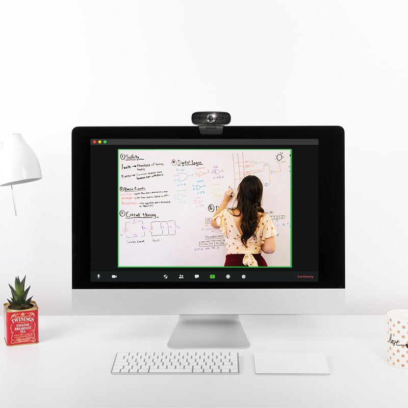 Logilink Ua0378 Cámara Web Hd Usb 100 Grados Con Micrófono Dual
