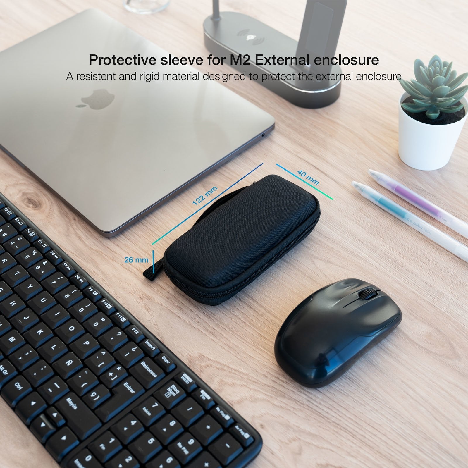 Tooq Estuche Protector Para Caja Externa M2 - Negro