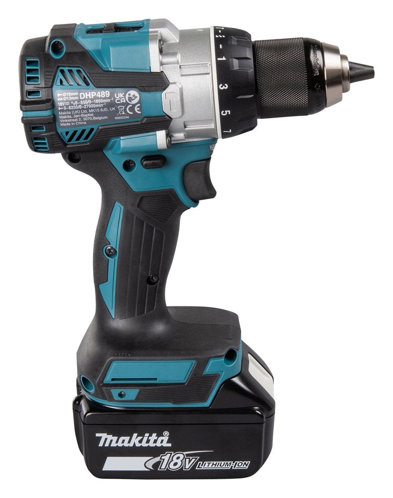 Taladro Makita Dhp489rtj De Impacto Inalámbrico