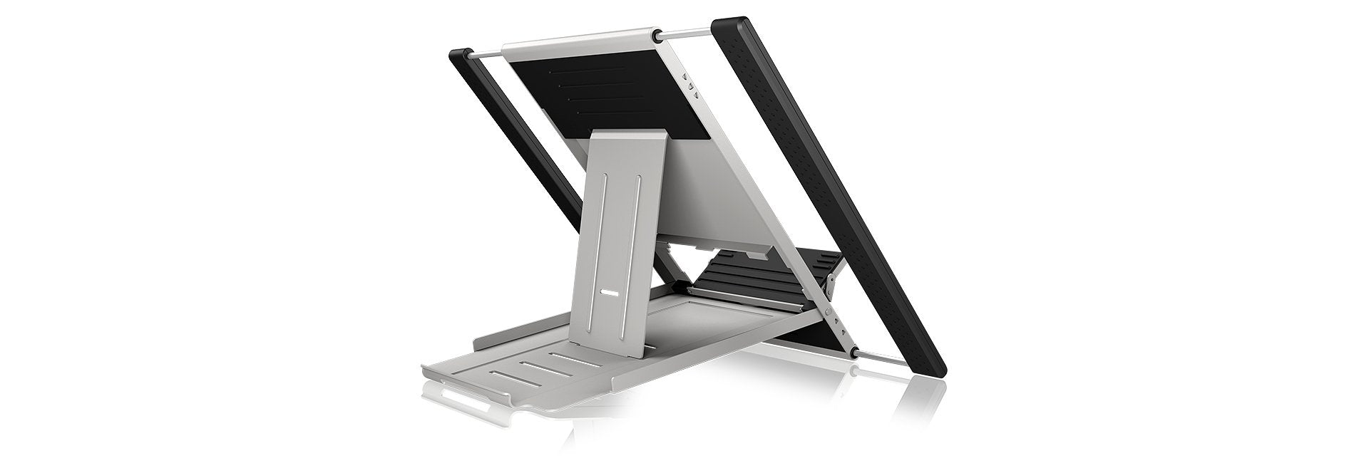 Icy Box Ib-Ls300-Lh Soporte Para Ordenador Portátil Negro, Plata 55,9 Cm (22")