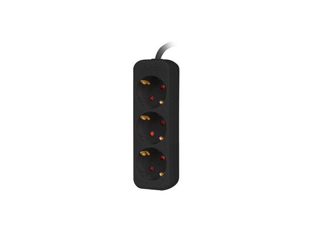 Regleta Lanberg 3 Tomas Schuko Negra 1.5m