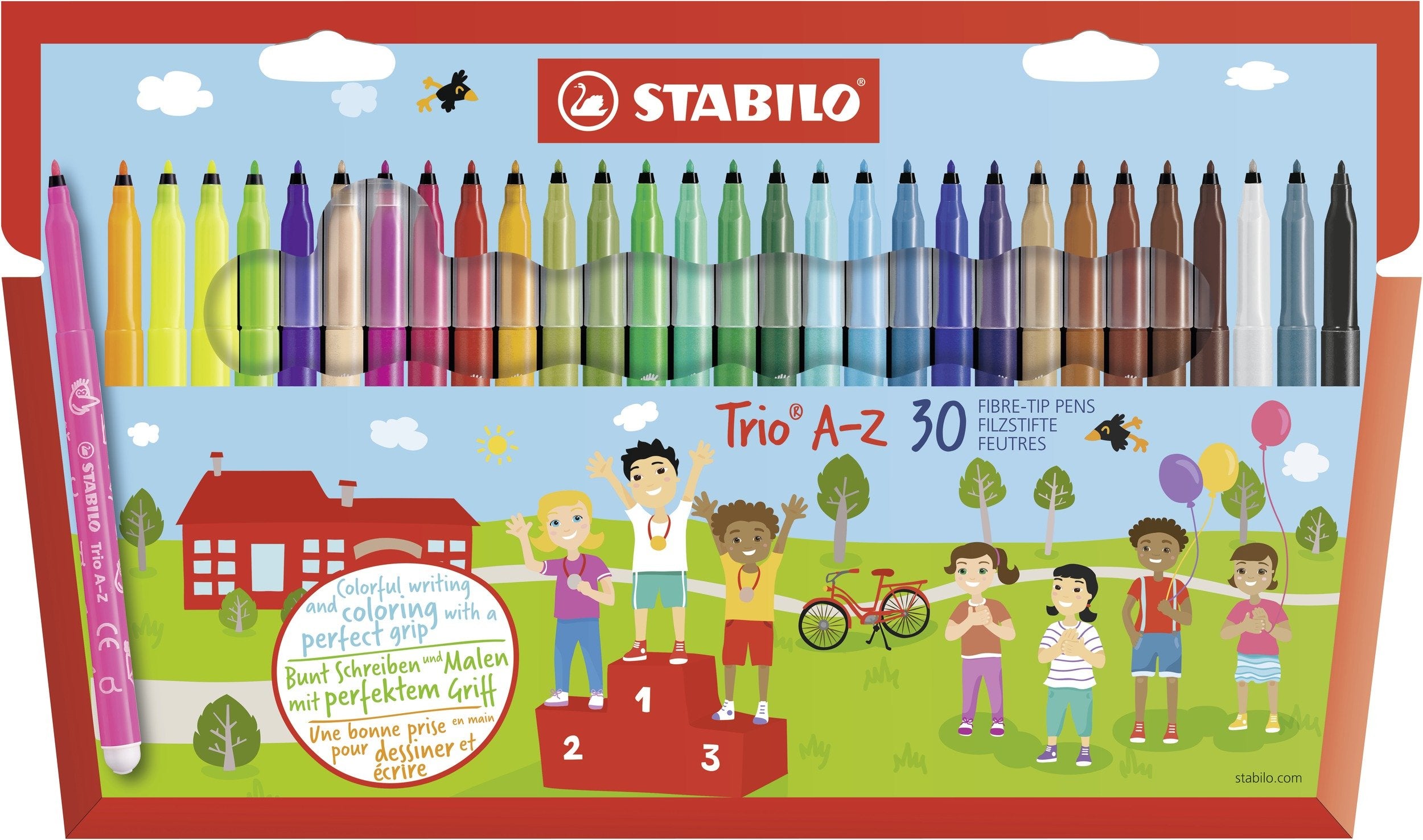 EAN 4006381355711 - STABILO Trio A–Z rotulador Fino Multicolor 30 pieza(s) imagen 1