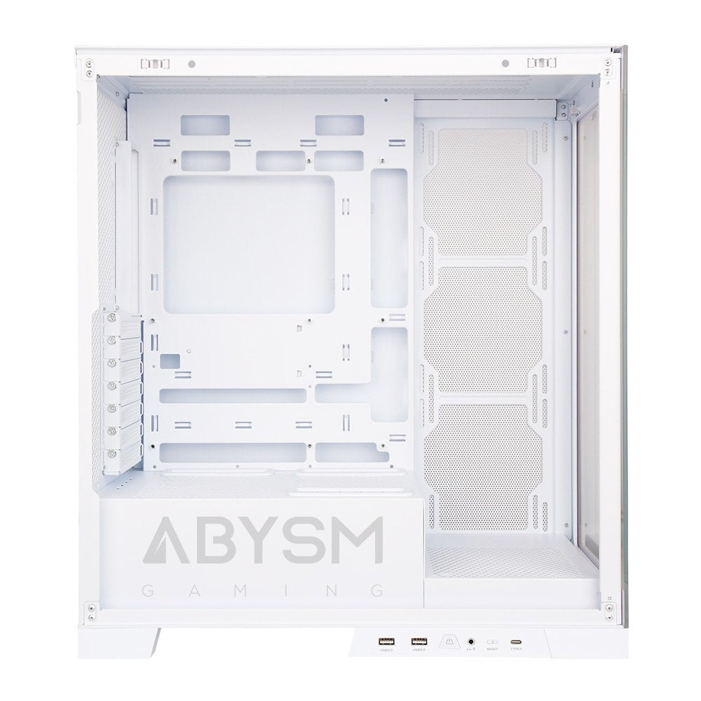 Abysm Danube Sava H500 White Caja Torre Atx, Itx, Micro Atx - Lateral Y Frontal Cristal Templado - 3.5" Y 2.5" - Usb-A,